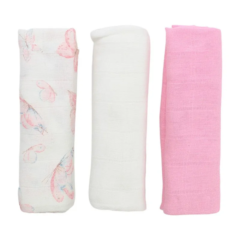 KIDZZ TETRA PELENE ROZE 3KOM 80X80CM