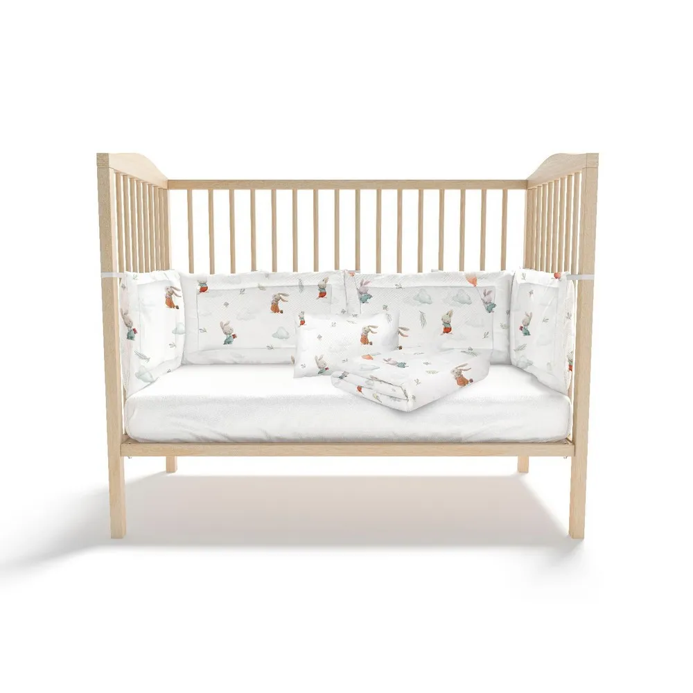 KIDZZ POSTELJINA 6 DELOVA ZEKA MINT