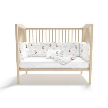 KIDZZ POSTELJINA 6 DELOVA ZEKA MINT 