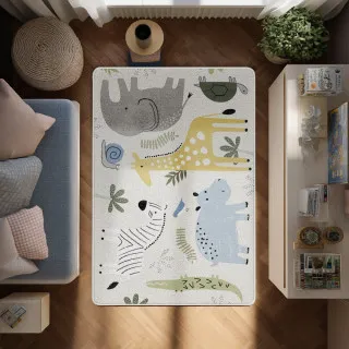 KIDZZ TEPIH PODLOGA ULTRA SOFT VESELI SAFARI 120X180X2.5 CM