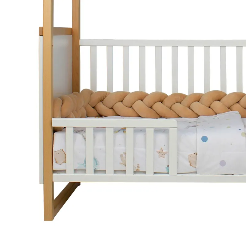 KIDZZ POSTELJINA 4 DELA SA PLETENICOM TUFNE 