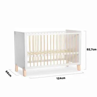 KINDERKRAFT KREVETAC NICO WOODEN WHITE 