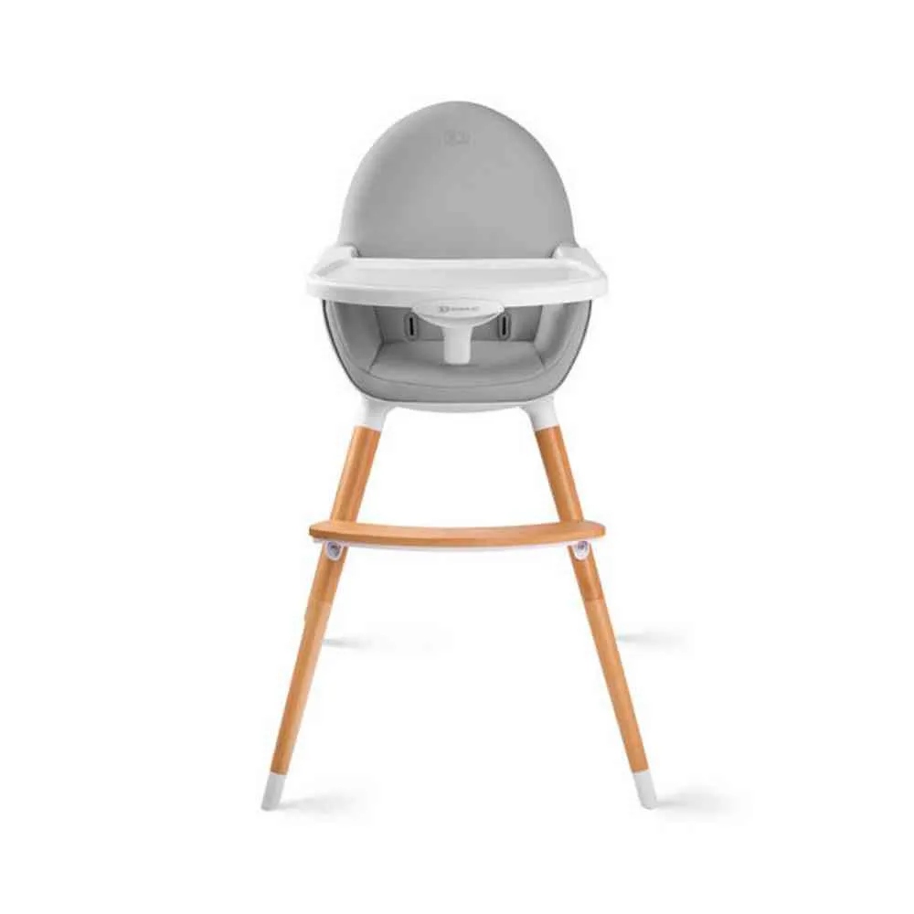 KINDERKRAFT HIGH STOLICA ZA HRANJENJE 2U1 FINI GREY 