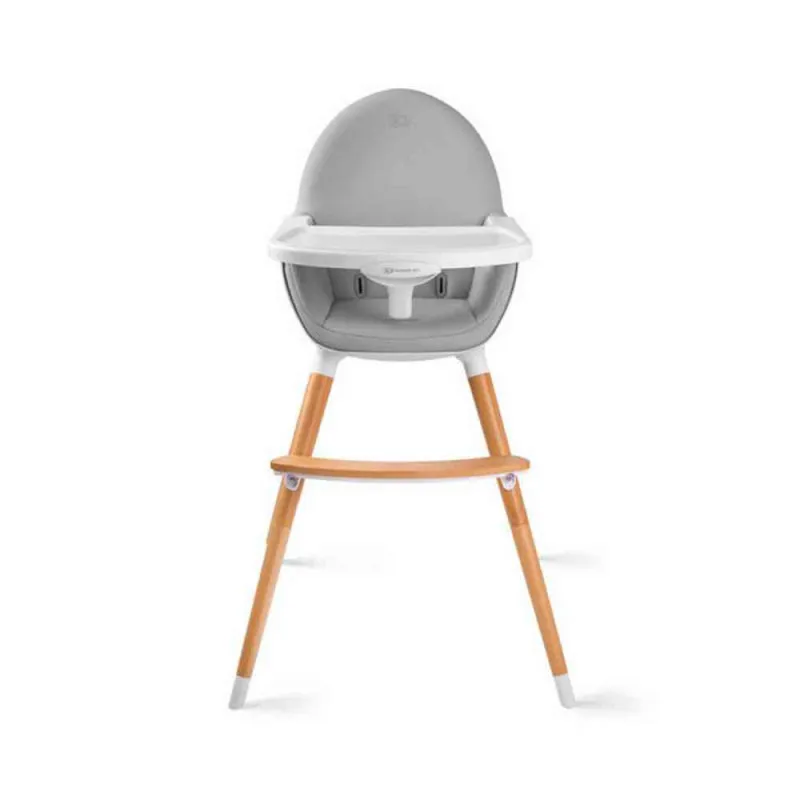 KINDERKRAFT HIGH STOLICA ZA HRANJENJE 2U1 FINI GREY 