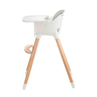 KINDERKRAFT STOLICA ZA HRANJENJE 2U1 SIENNA GREY 