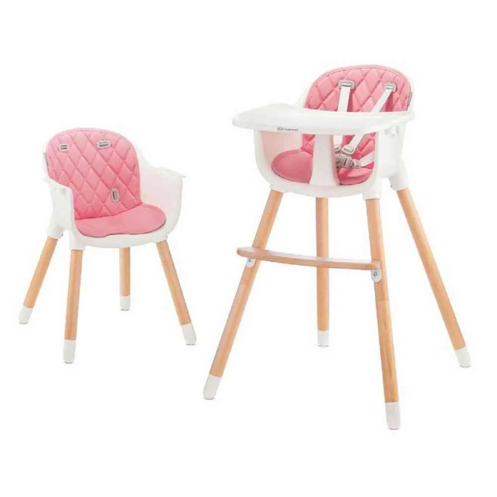 KINDERKRAFT STOLICA ZA HRANJENJE 2U1 SIENNA PINK 