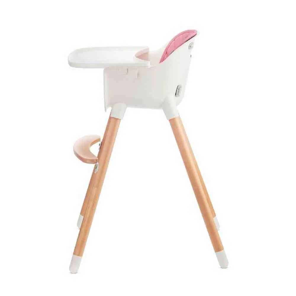 KINDERKRAFT STOLICA ZA HRANJENJE 2U1 SIENNA PINK 