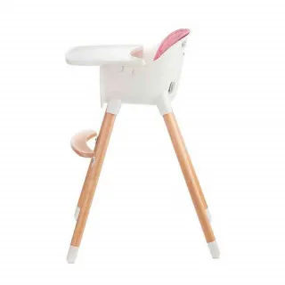 KINDERKRAFT STOLICA ZA HRANJENJE 2U1 SIENNA PINK 