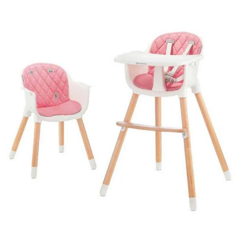 KINDERKRAFT STOLICA ZA HRANJENJE 2U1 SIENNA PINK 