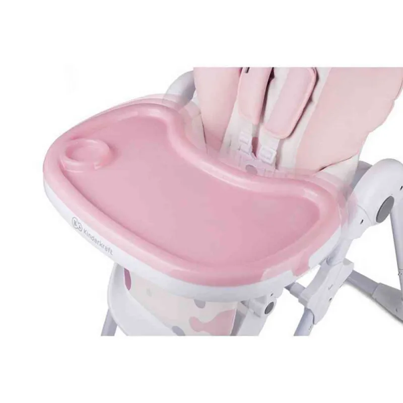 KINDERKRAFT STOLICA ZA HRANJENJE YUMMY PINK 