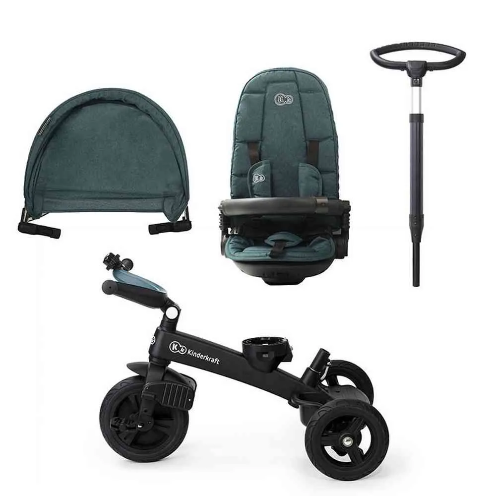 KINDERKRAFT TRICIKL EASY TWIST 2U1 GREEN 