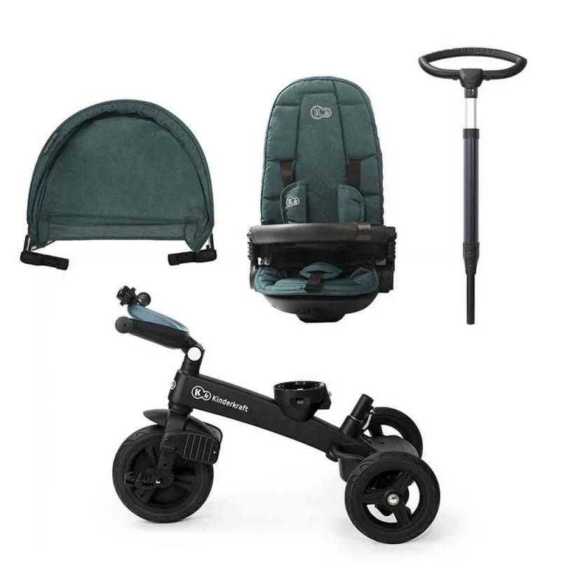 KINDERKRAFT TRICIKL EASY TWIST 2U1 GREEN 