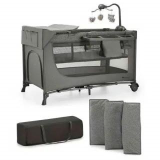 KINDERKRAFT PRENOSIVI KREVETAC JOY 2 DARK GRAY SA DODACIMA 