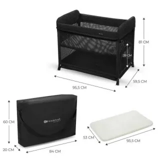 KINDERKRAFT PRENOSIVI KREVETAC MOON DREAM BLACK 