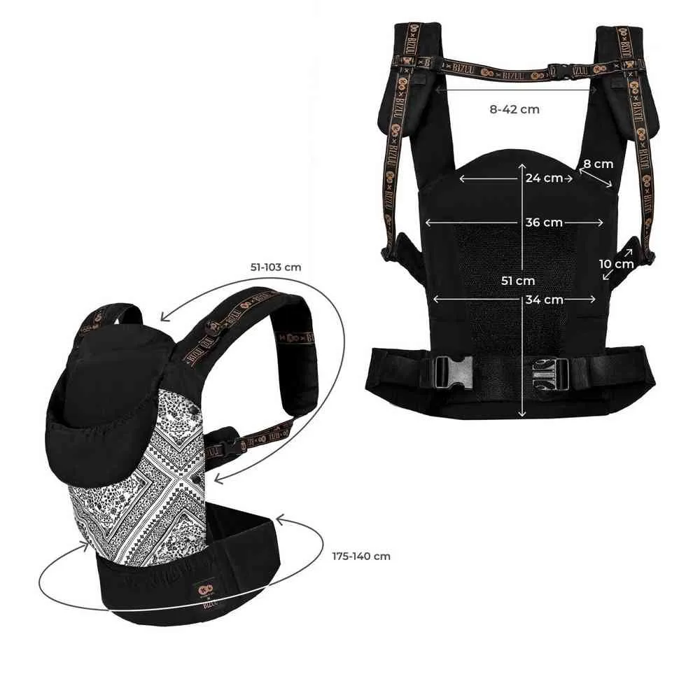 KINDERKRAFT NOSILJKA HUGGY BIZUU LUNAR BLACK 