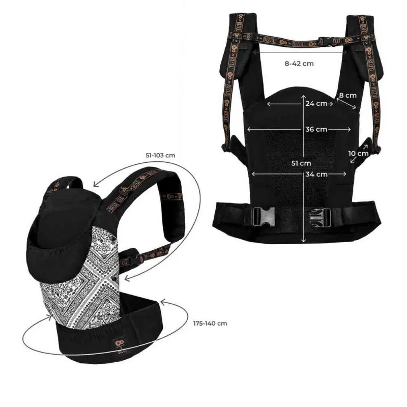 KINDERKRAFT NOSILJKA HUGGY BIZUU LUNAR BLACK 