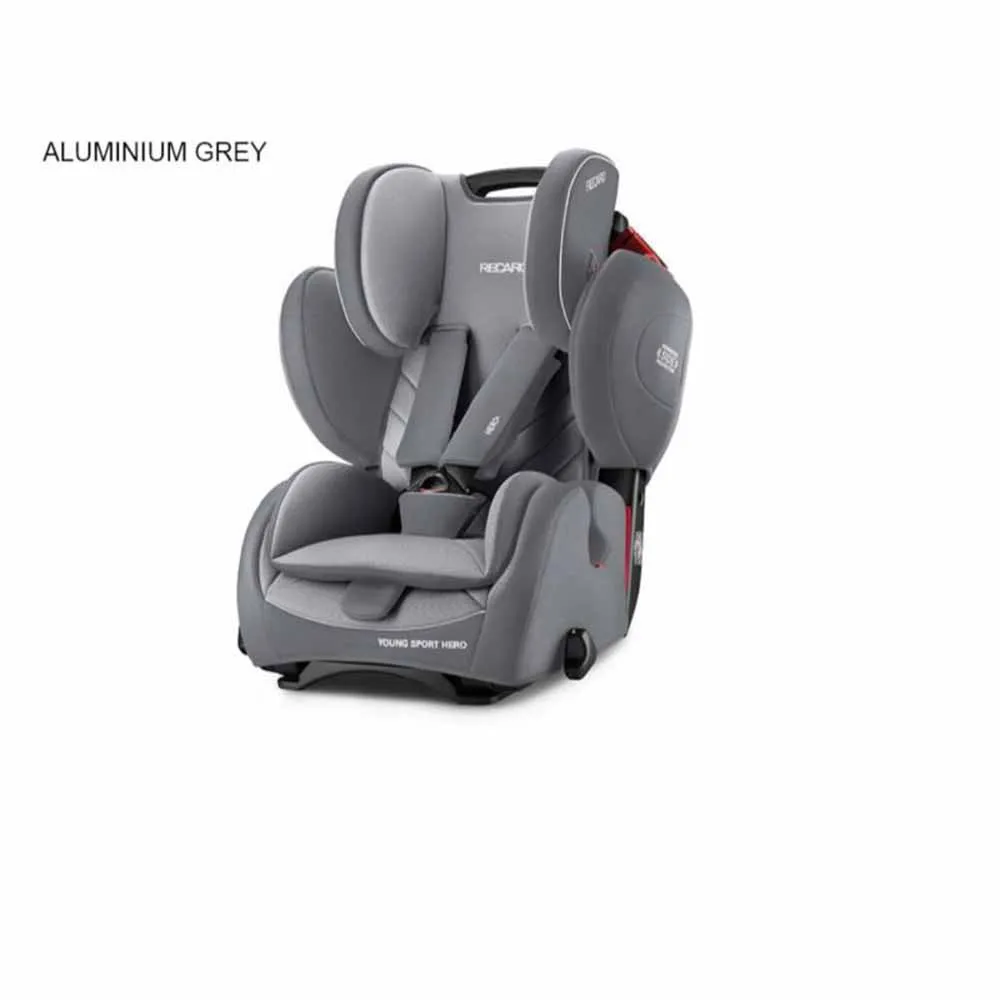 RECARO AUTO SEDISTE 1/2/3 (9-36KG ) YOUNGSPORTHERO ALUM GREY 