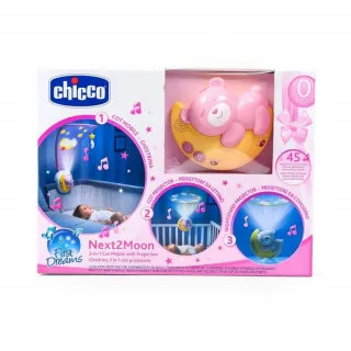 CHICCO MUZICKI PROJEKTOR NEXT2MOON ROZE