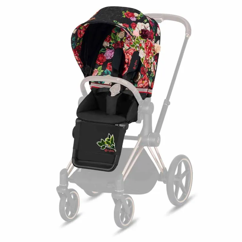 CYBEX NAVLAKA ZA PRIAM PLATINUM SPRING BLOSSOM BLACK 