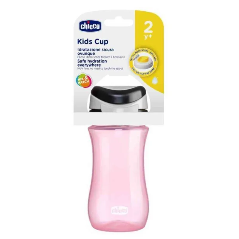 CHICCO ČASA SA PREKLOPNOM RUČKOM 350ML 24M+ ROZE