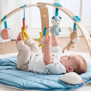 NATTOU BEBI GIMNASTIKA ZA IGRU SA DRVENIM LUKOM
