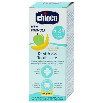 CHICCO PASTA ZA ZUBE JABUKA I BANANA 6-24M  50ML 
