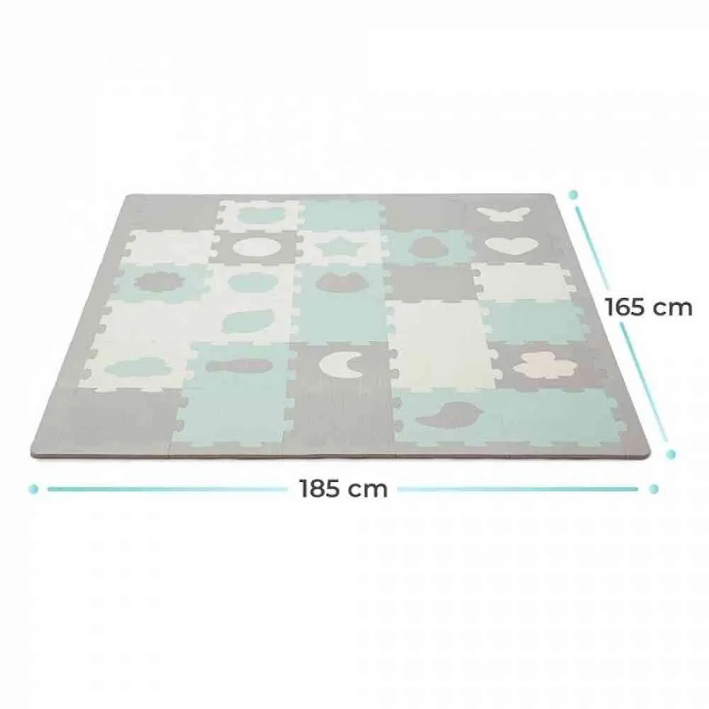 KINDERKRAFT PODLOGA ZA IGRU 3D LUNO SHAPES MINT 