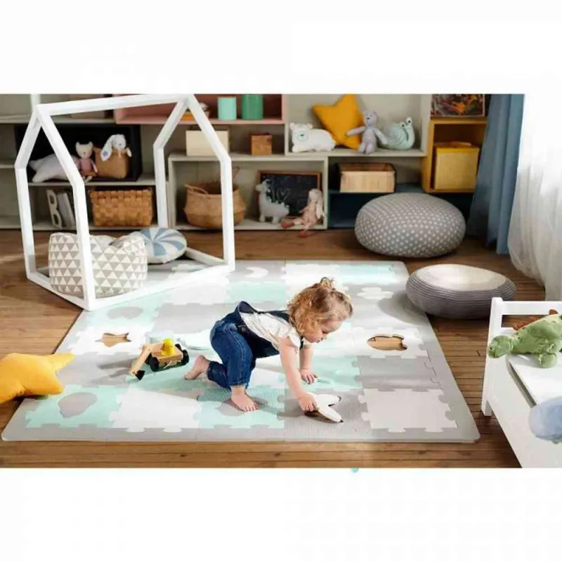 KINDERKRAFT PODLOGA ZA IGRU 3D LUNO SHAPES MINT 
