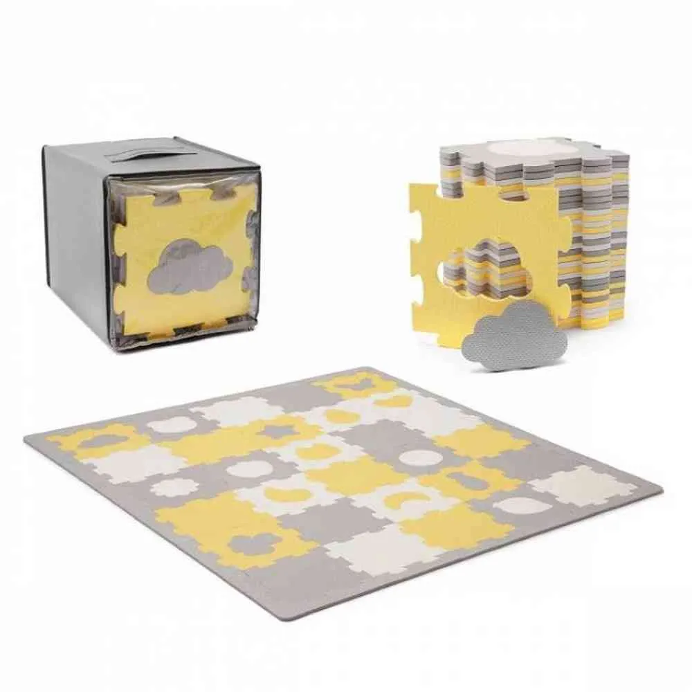 KINDERKRAFT PODLOGA ZA IGRU 3D LUNO SHAPES YELLOW 