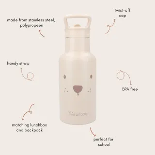 KIDZROOM TERMOS BEARY EXCITED BEIGE 350ML 