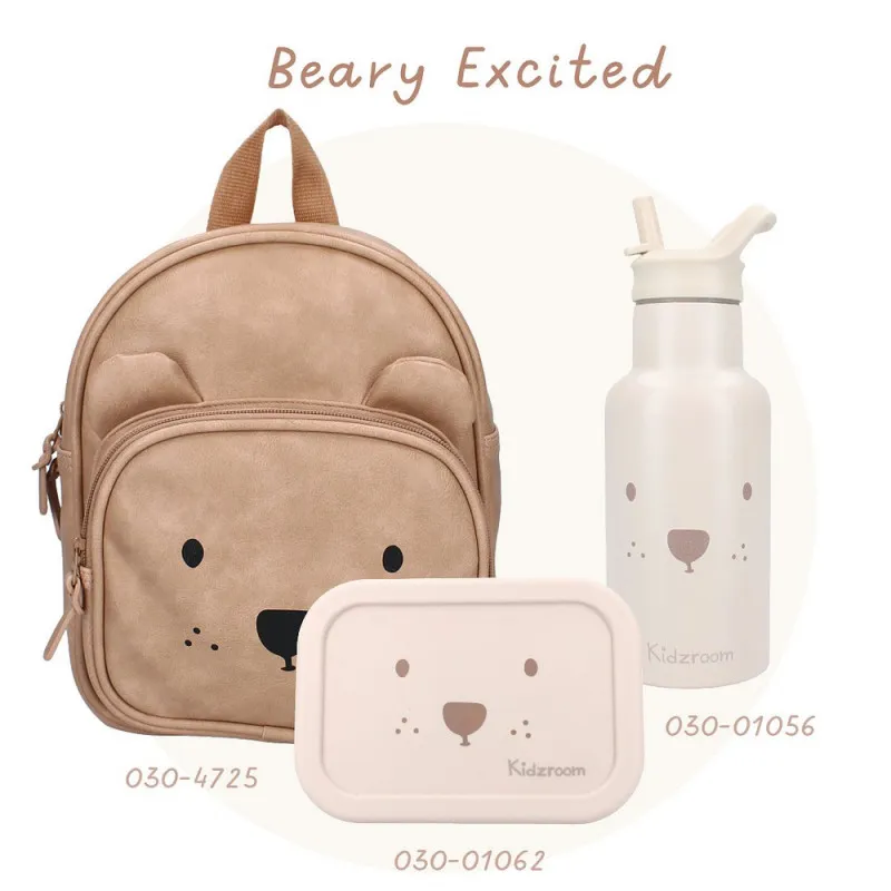 KIDZROOM TERMOS BEARY EXCITED BEIGE 350ML 