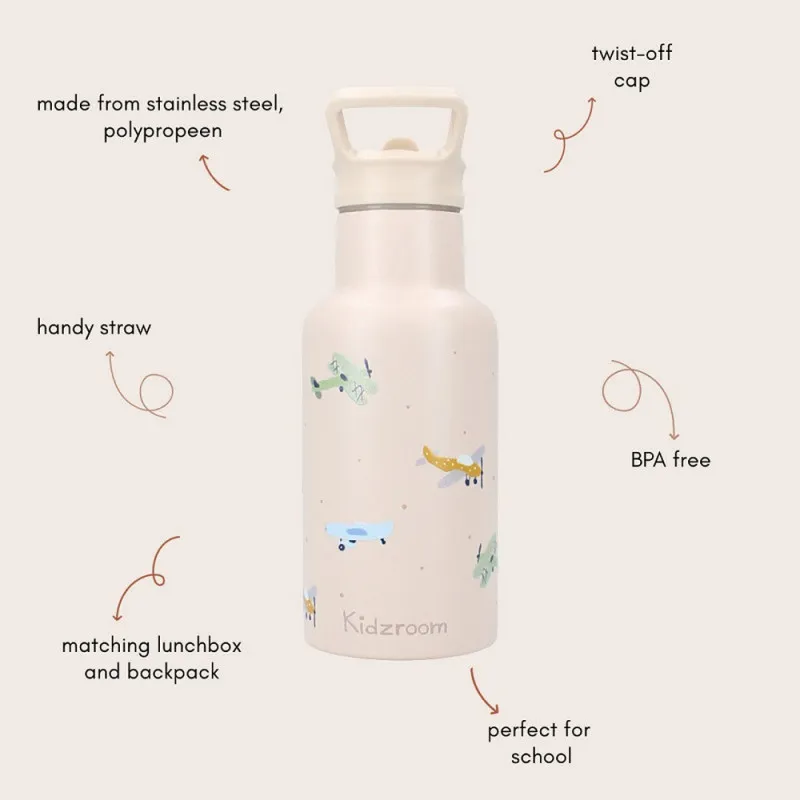 KIDZROOM TERMOS SMALL TALK BEIGE 350ML 