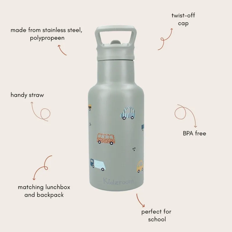 KIDZROOM TERMOS SWEET CUDDLES GREEN 350ML 