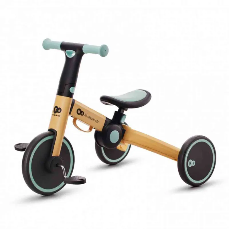 KINDERKRAFT TRICIKL 3U1 4TRIKE SUNFLOWER BLUE 