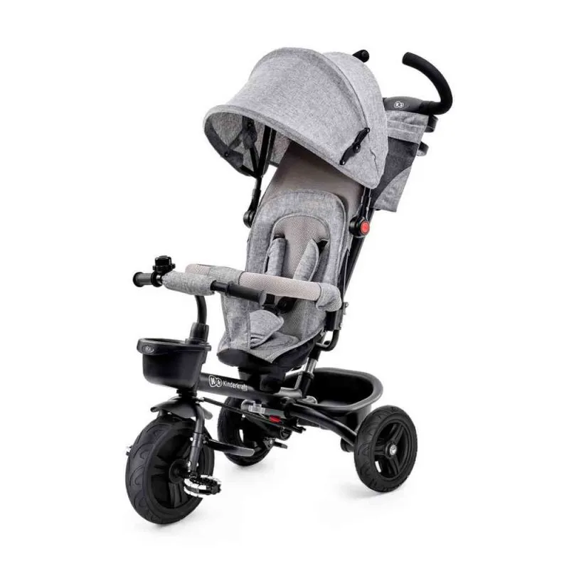 KINDERKRAFT TRICIKL AVEO 2U1 LIGHT GREY 