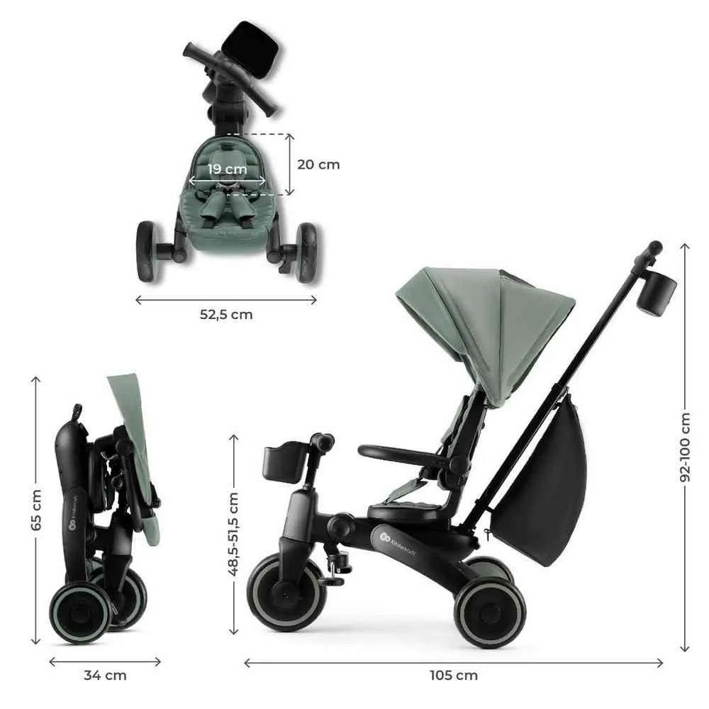 KINDERKRAFT TRICIKL JAZZ 2 GREEN 