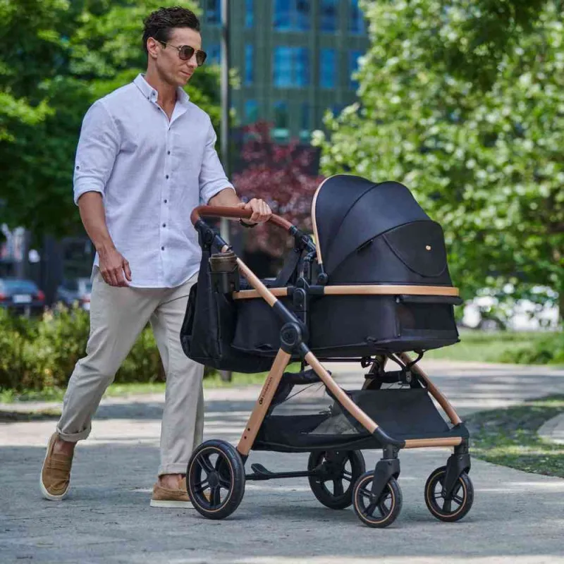 KINDERKRAFT ESME PRO KOLICA ZA BEBE 3U1 PURE BLACK 
