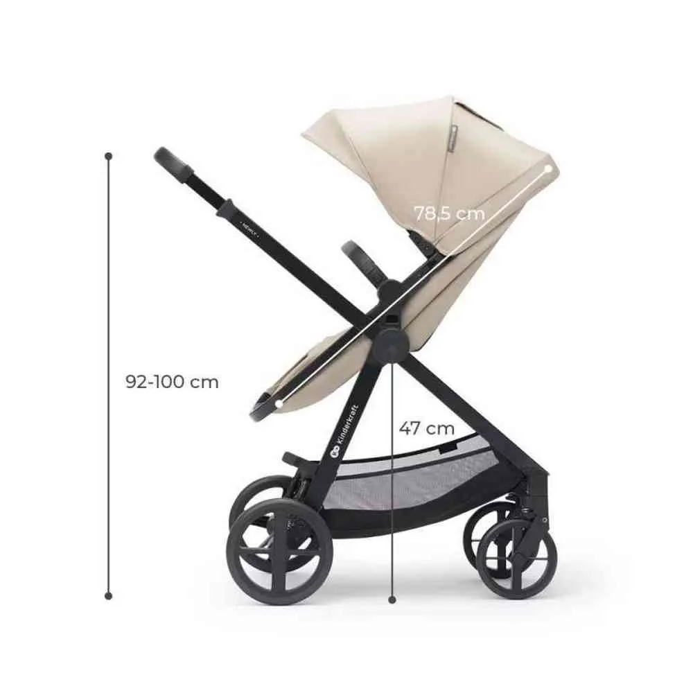 KINDERKRAFT KOLICA ZA BEBE NEWLY SET 3U1 SAND BEIGE 