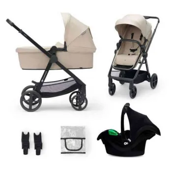 KINDERKRAFT KOLICA ZA BEBE NEWLY SET 3U1 SAND BEIGE 