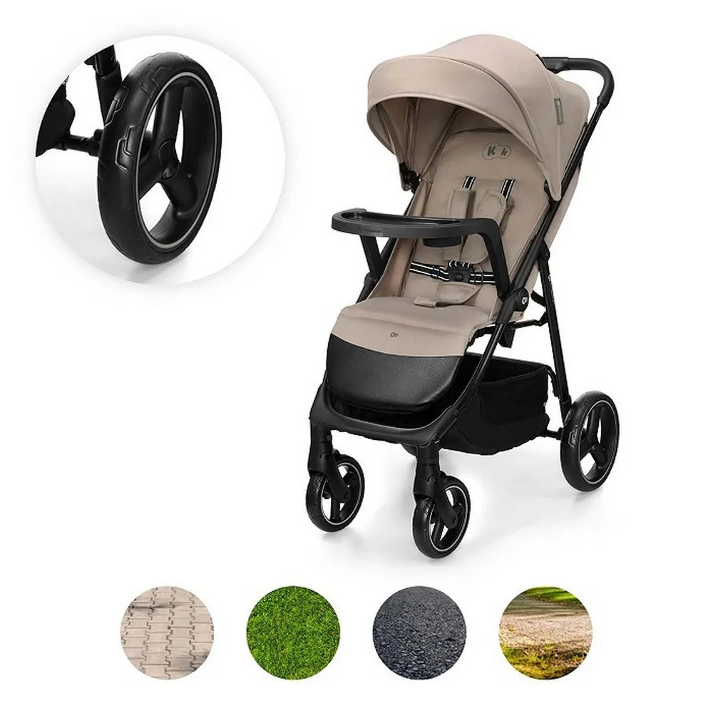 KINDERKRAFT KOLICA ZA BEBE SA TACNOM TRIG 3 BEIGE 