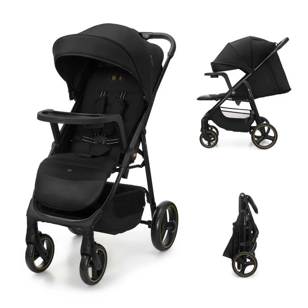 KINDERKRAFT KOLICA ZA BEBE SA TACNOM TRIG 3 BLACK 