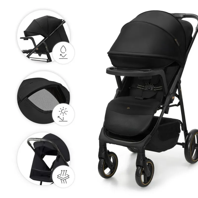 KINDERKRAFT KOLICA ZA BEBE SA TACNOM TRIG 3 BLACK 