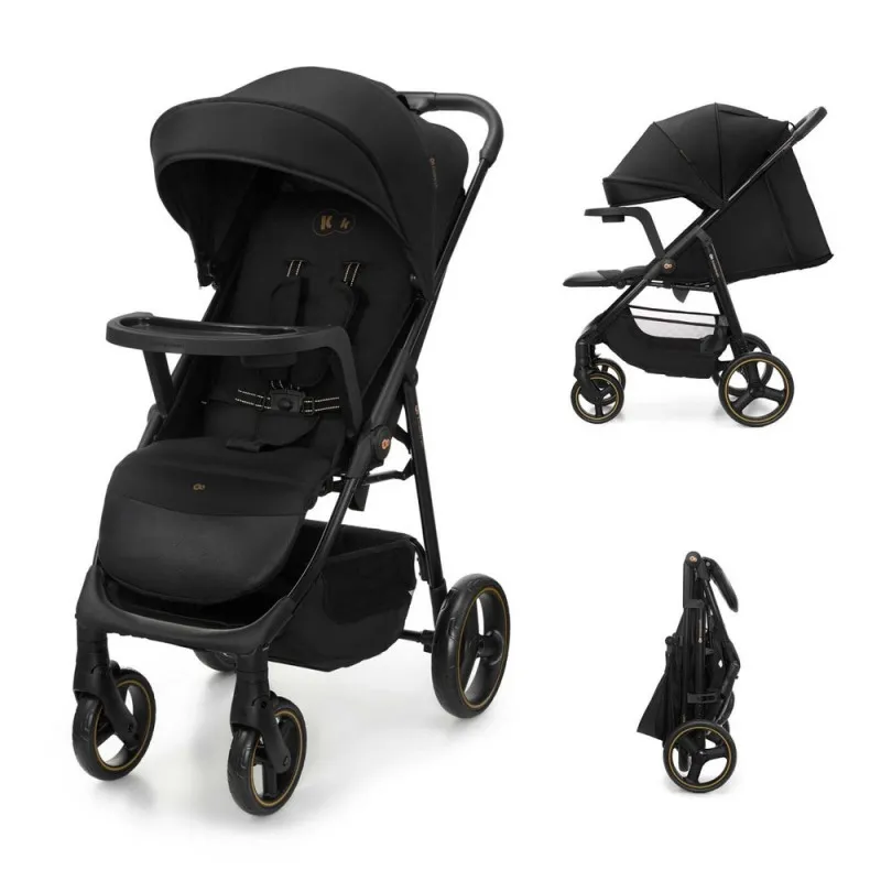 KINDERKRAFT KOLICA ZA BEBE SA TACNOM TRIG 3 BLACK 