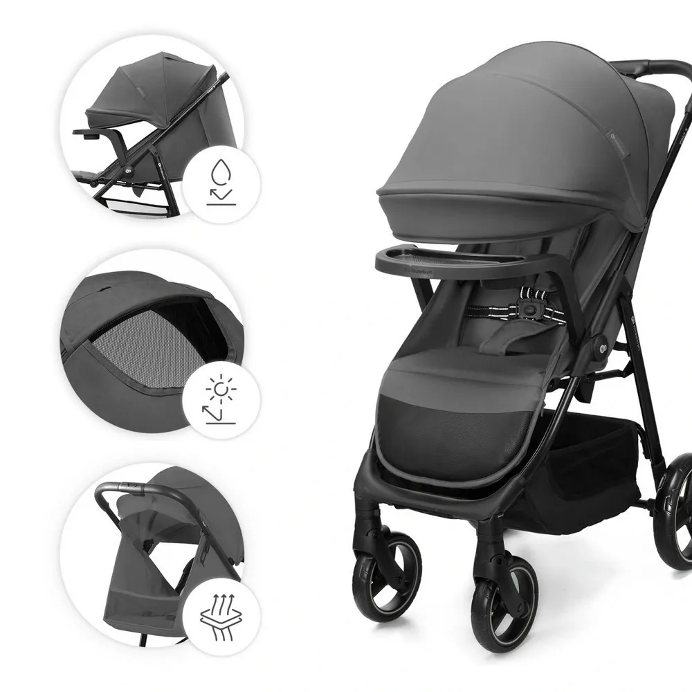 KINDERKRAFT KOLICA ZA BEBE SA TACNOM TRIG 3 GREY 