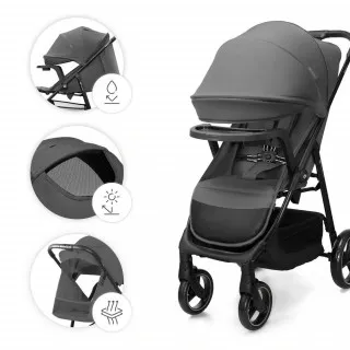 KINDERKRAFT KOLICA ZA BEBE SA TACNOM TRIG 3 GREY 