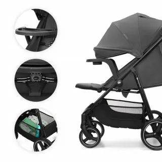 KINDERKRAFT KOLICA ZA BEBE SA TACNOM TRIG 3 GREY 