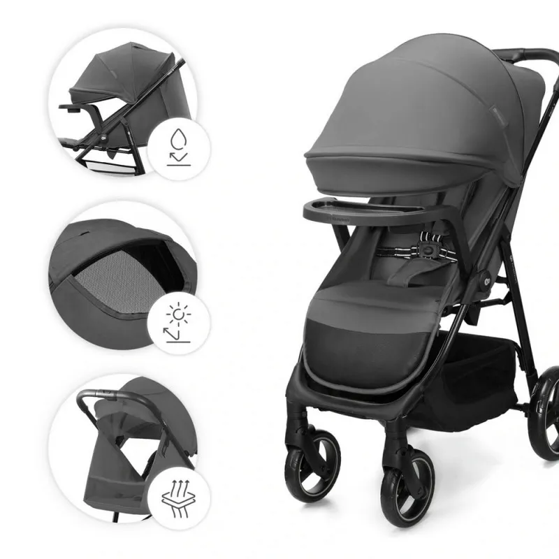 KINDERKRAFT KOLICA ZA BEBE SA TACNOM TRIG 3 GREY 