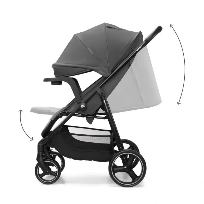 KINDERKRAFT KOLICA ZA BEBE SA TACNOM TRIG 3 GREY 