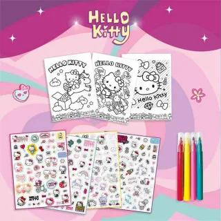 HELLO KITTY SUPER NALEPNICE I BOJANKA 