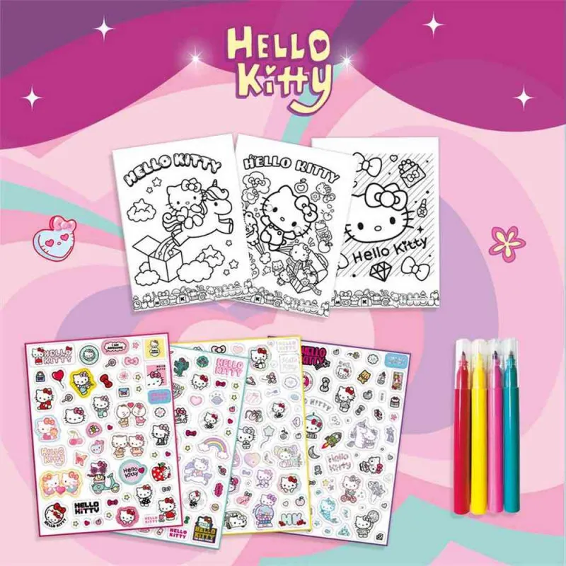 HELLO KITTY SUPER NALEPNICE I BOJANKA 